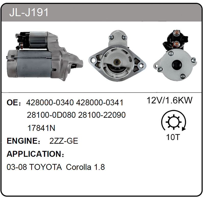 JL-J191 (428000-0340  17841N)