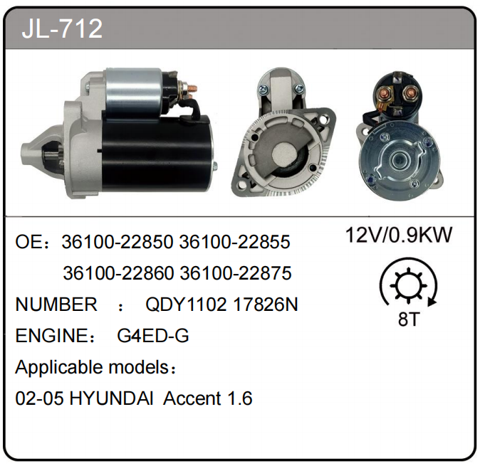 JL-712 (36100-22850  17826N)