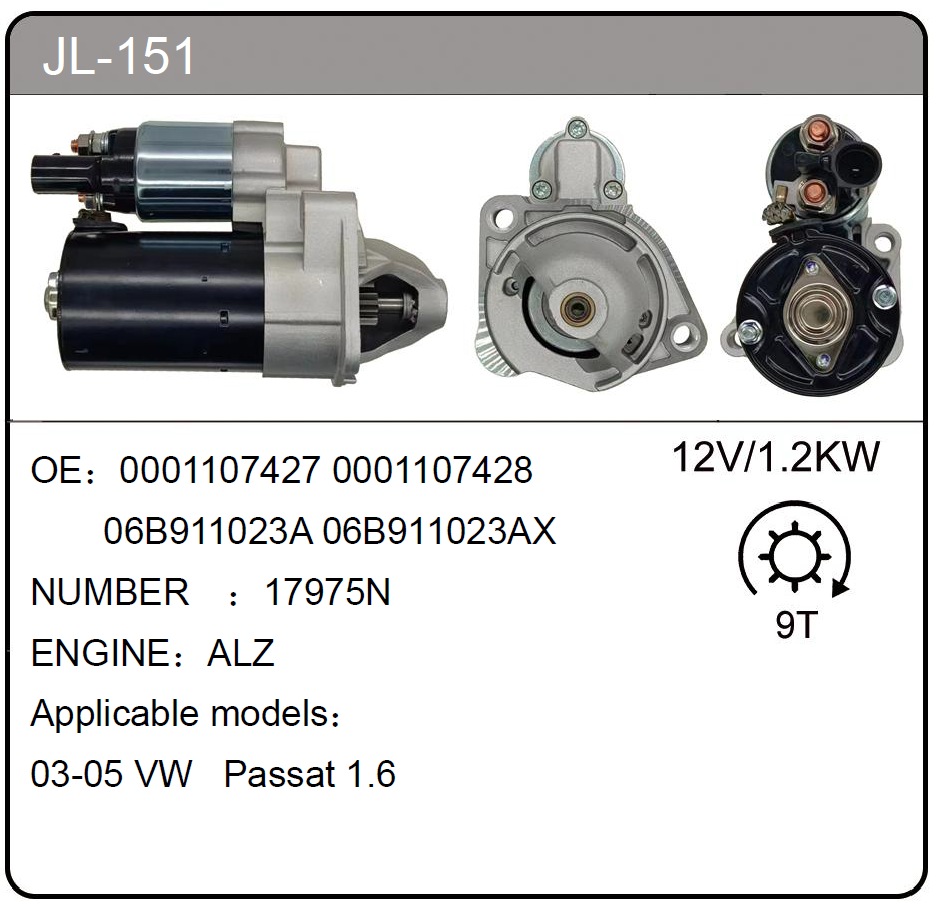 JL-151 (0001107427  17975N)