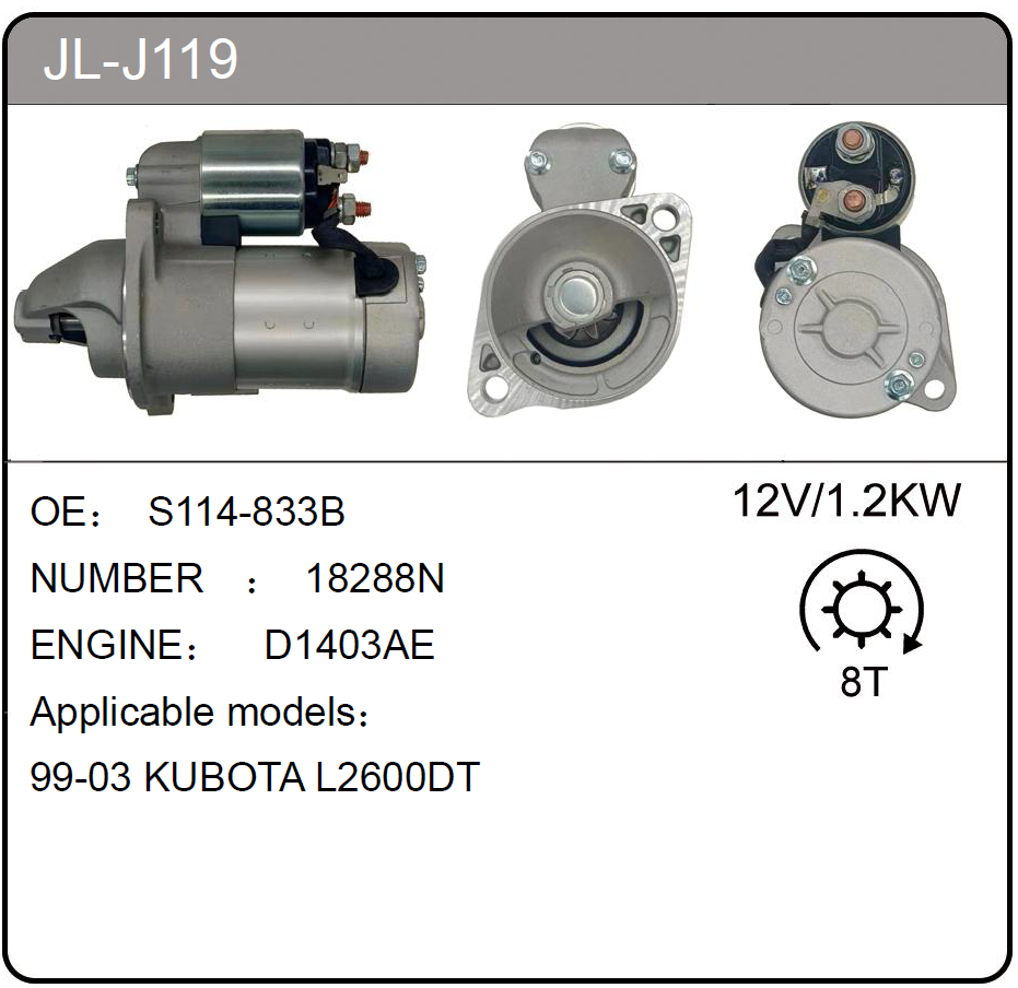 JL-J119 (S114-833B  18288N)